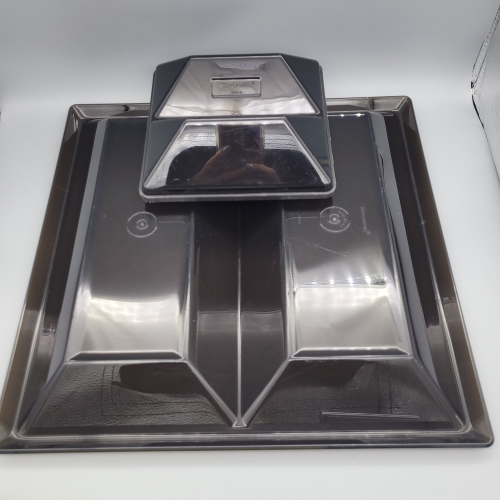 Tupperware Get Togethers Buffet Tray - Divider Dish - Lid Black 1385 1386 1387 - Picture 3 of 6
